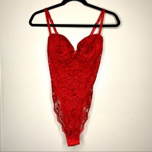 Victoria’s Secret Vintage Red Lace Teddy